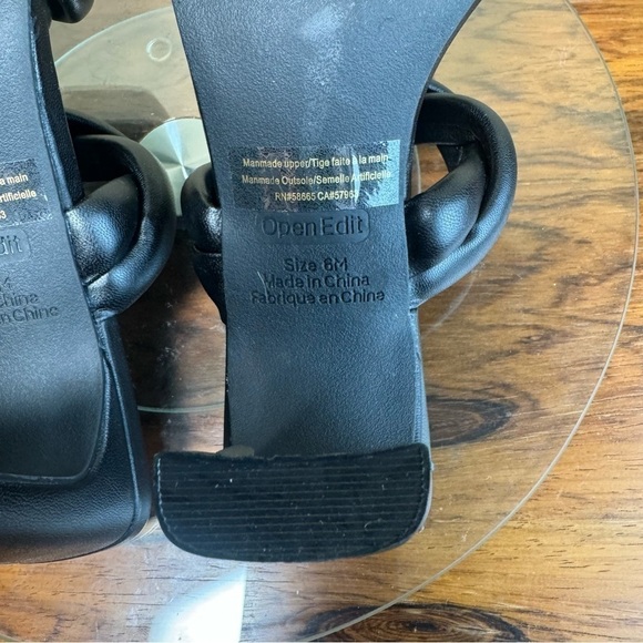 Open Edit Remmy Twist Sandal in black - Picture 13 of 14